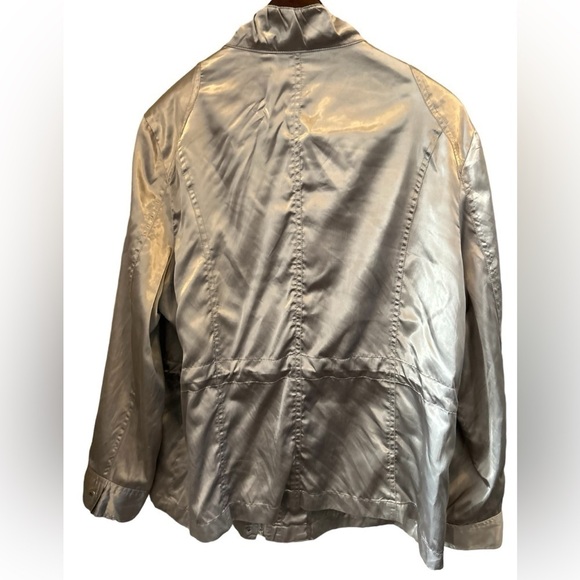 Chico's Lightweight Silver Jacket, Sz.‎ 3 - Picture 4 of 8